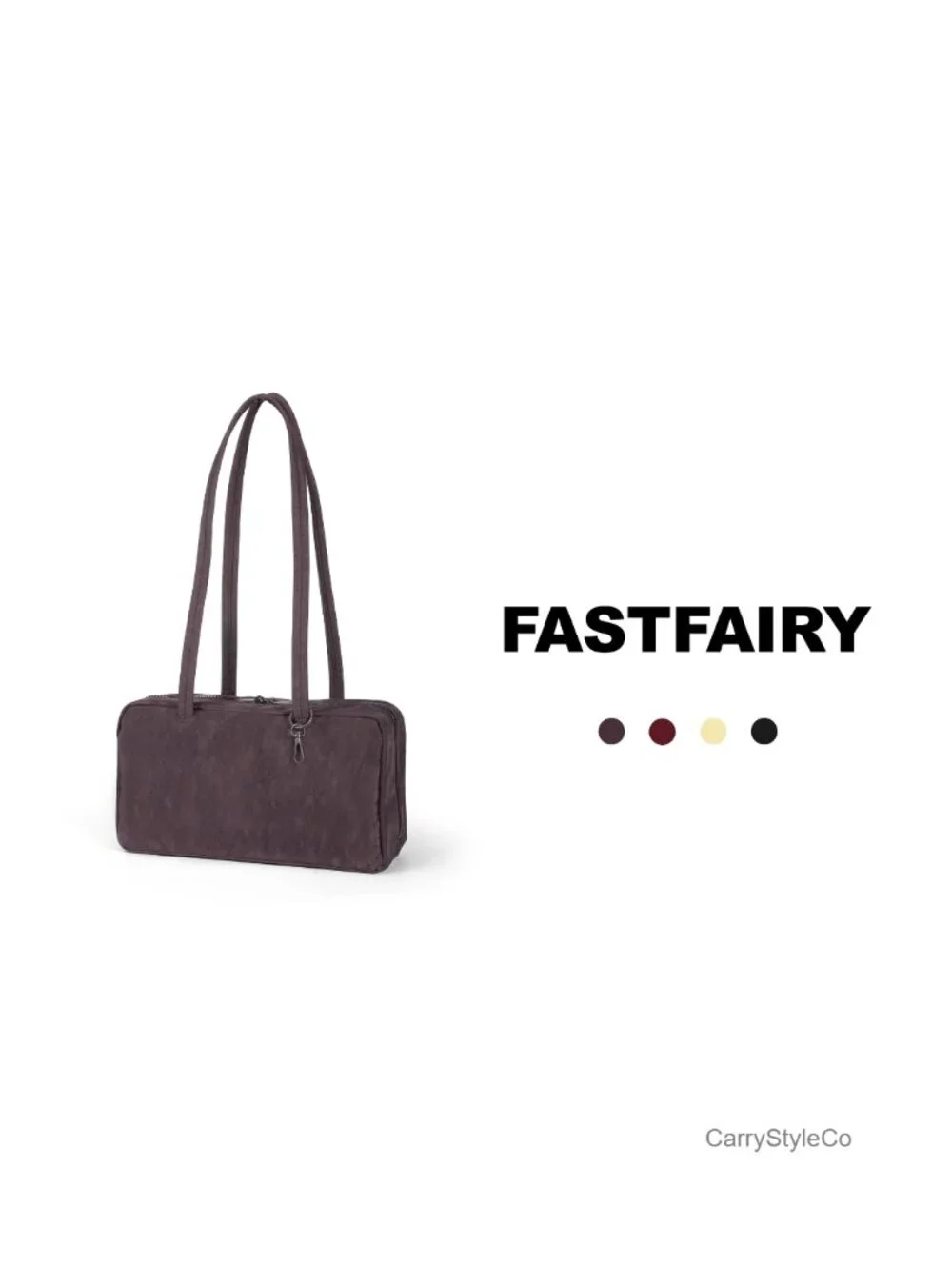 Slouchy Nylon Bowler Handbag with Zippered Pocket & Key Leash, Machine Washable